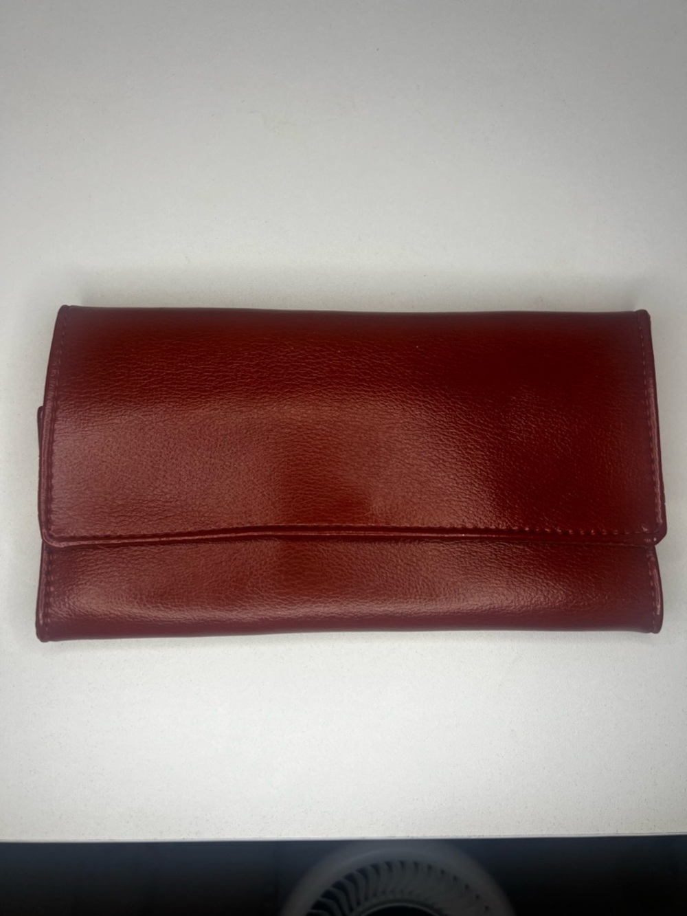 Zales Travel Jewelry Organizer Roll Faux Leather Brown Foldable Case